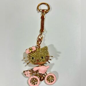 MLKA Hello Kitty Crystal Bicycle Boutique Charm Gold Tone